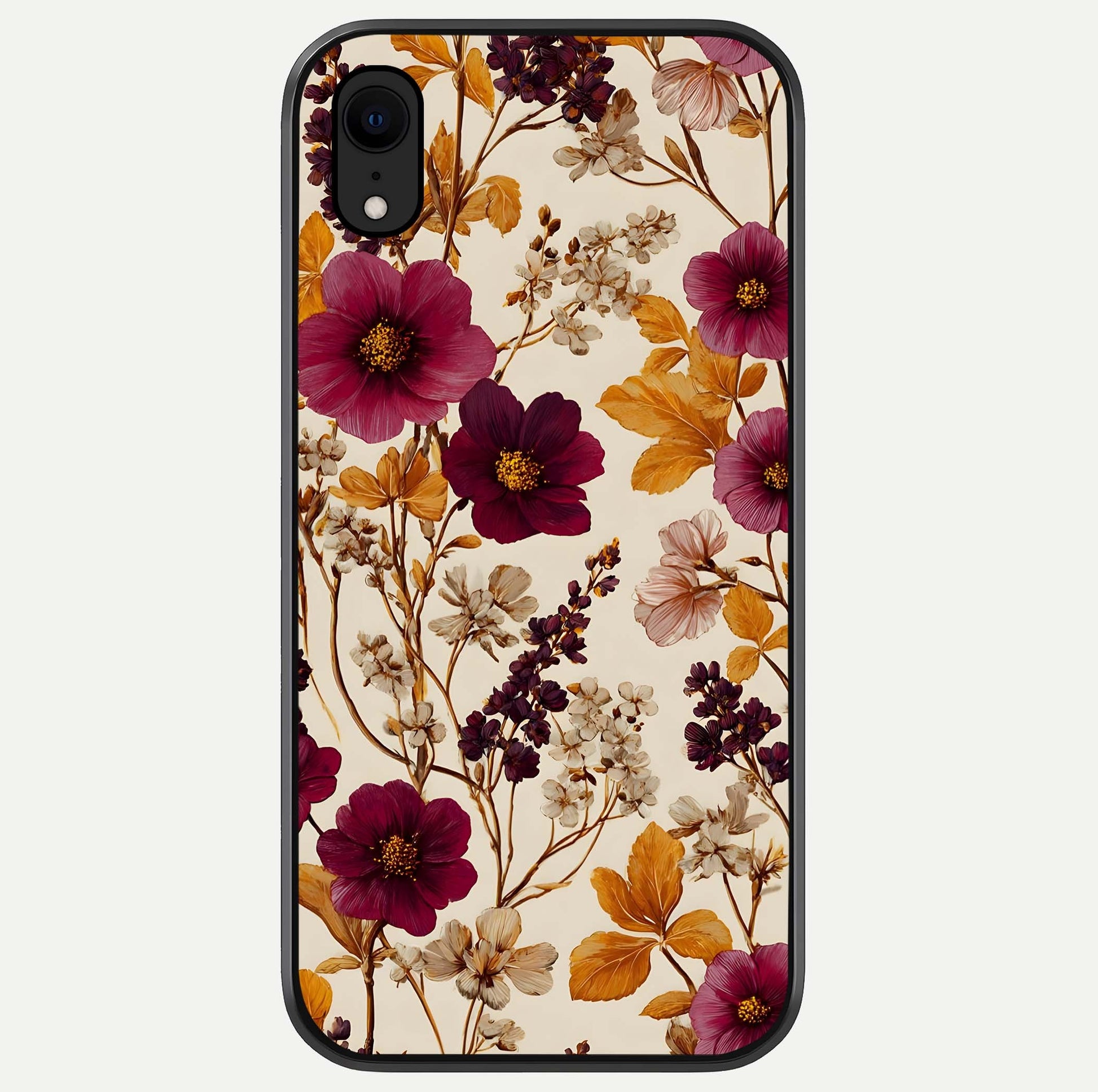 Autumn Wine Bloom Glass Case For iPhone 16 Pro by Custom World