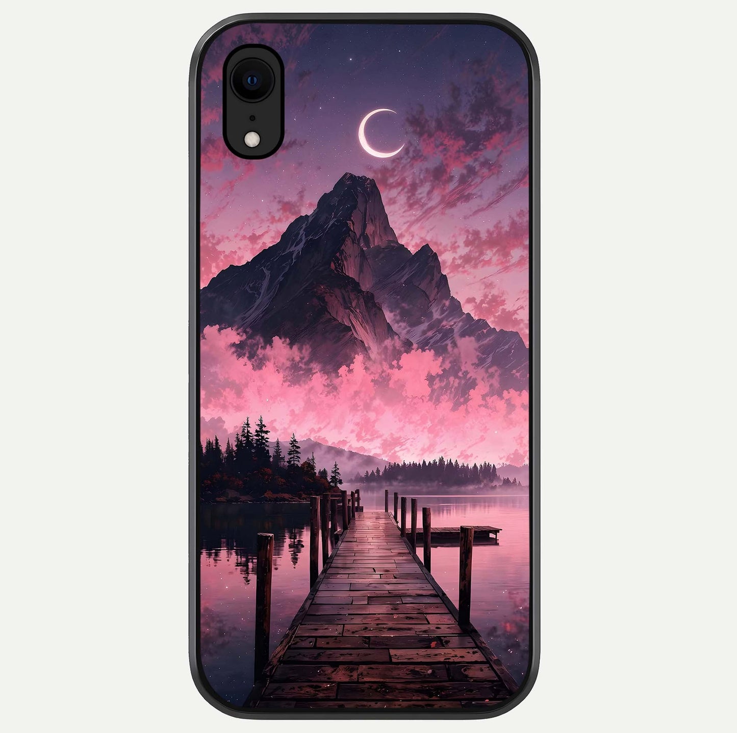Beautiful Mountain View Glass Case For iPhone 16 Pro by Custom World