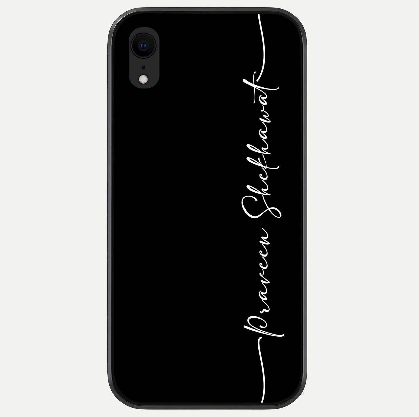 Black Tune Custom Name Glass Case For iPhone 16 Pro by Custom World