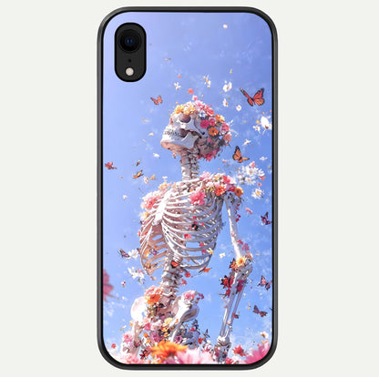 Bloom Beyond Bones Glass Case For iPhone Xr by Custom World