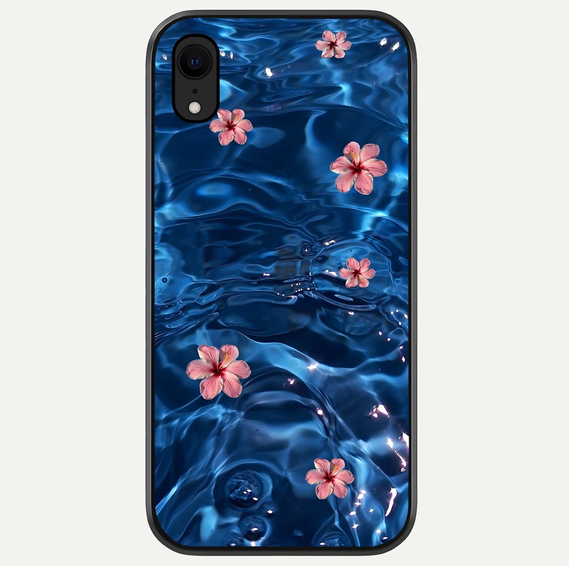 Blooming Water Drift Glass Case For iPhone Xr by Custom World