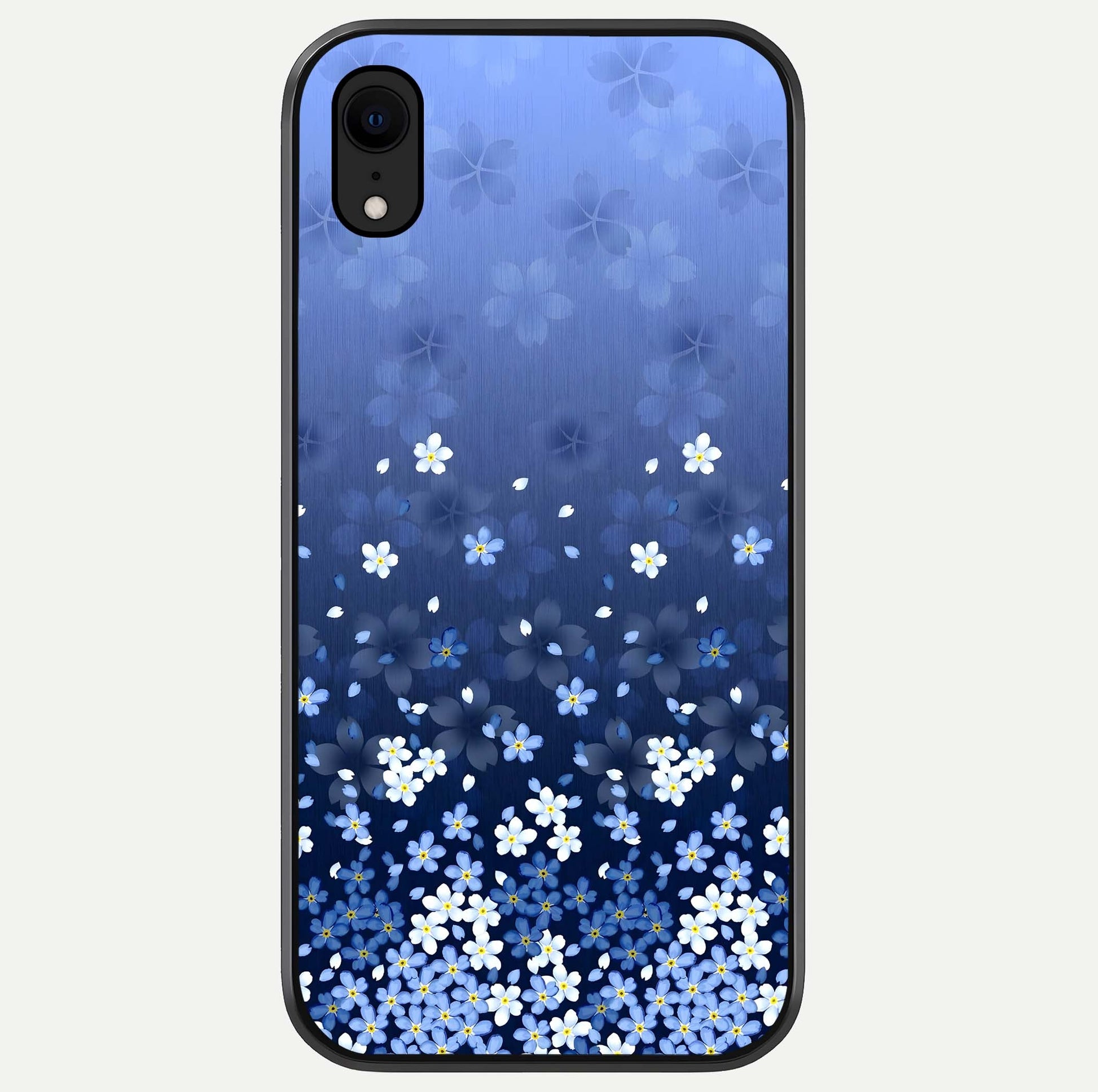 Blue Starry Glass Case For iPhone Xr by Custom World