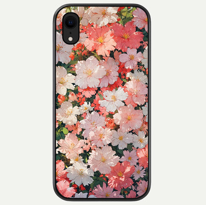 Blush Bloom Field Glass Case For iPhone Xr by Custom World
