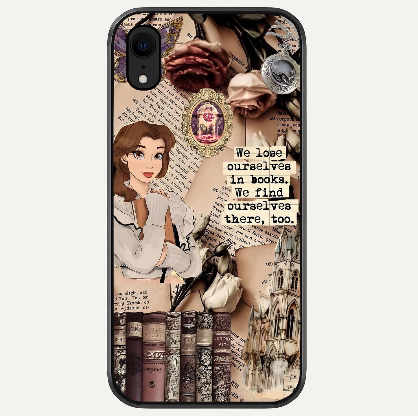 Bookish Dream World Glass Case For iPhone Xr by Custom World