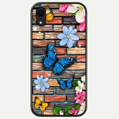 Brick Bloom Flight Glass Case For iPhone Xr by Custom World