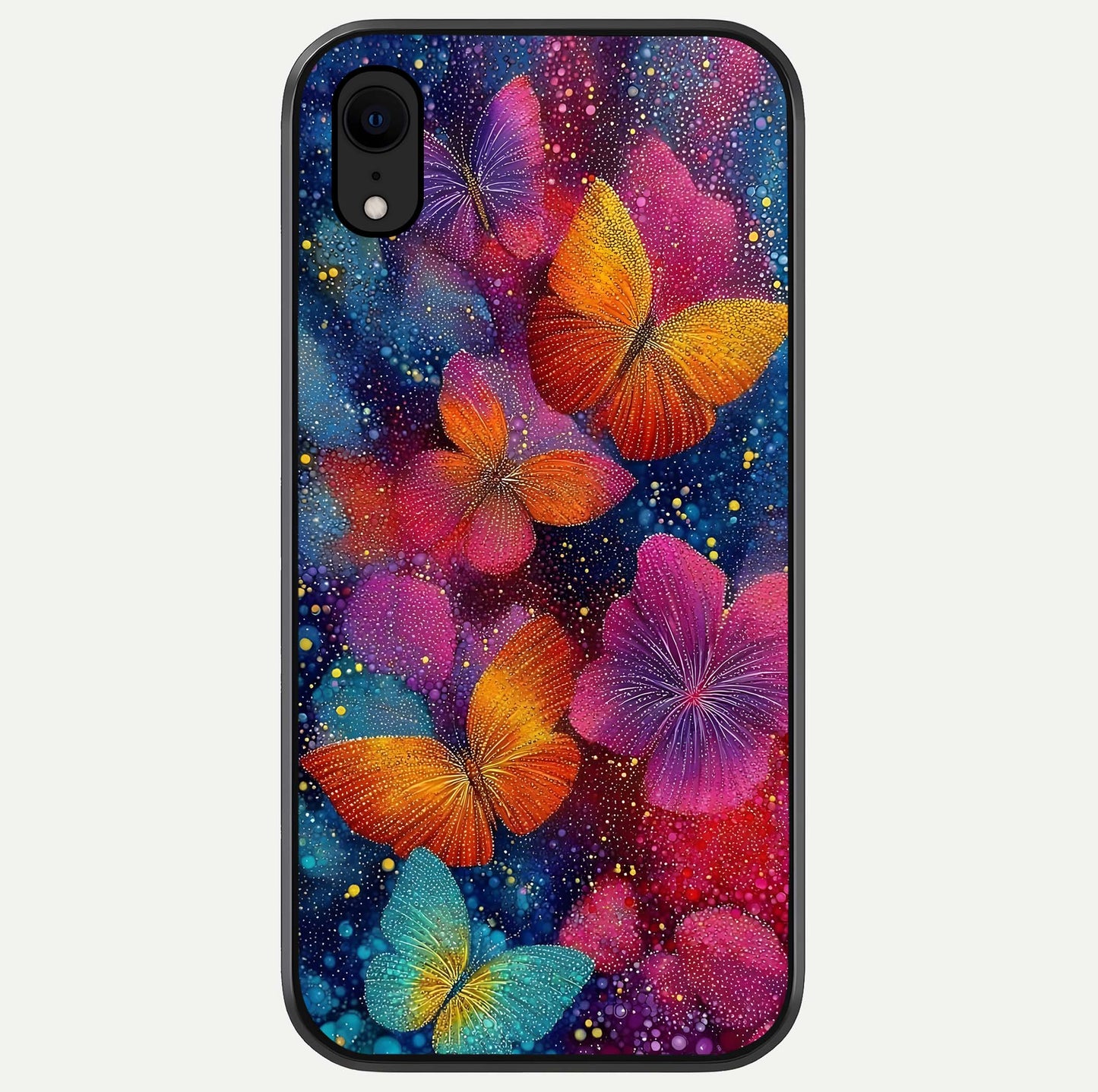 Butterfly Dream Mist Glass Case For iPhone Xr by Custom World