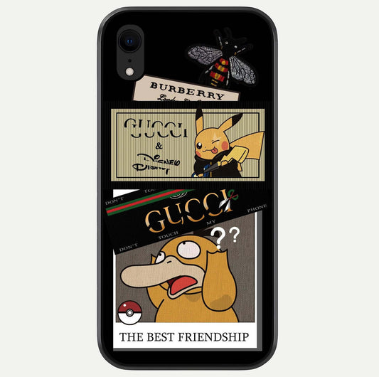 Cartoon Brand Play Mashup Glass Case For iPhone Xr by Custom World