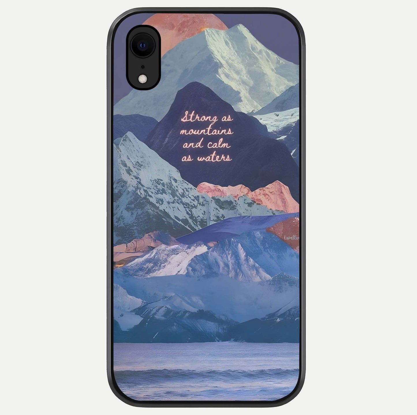Celestial Mountain Calm Glass Case For iPhone Xr by Custom World