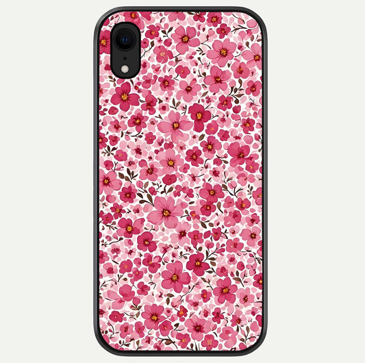 Cherry Blossom Charm Glass Case For iPhone Xr by Custom World