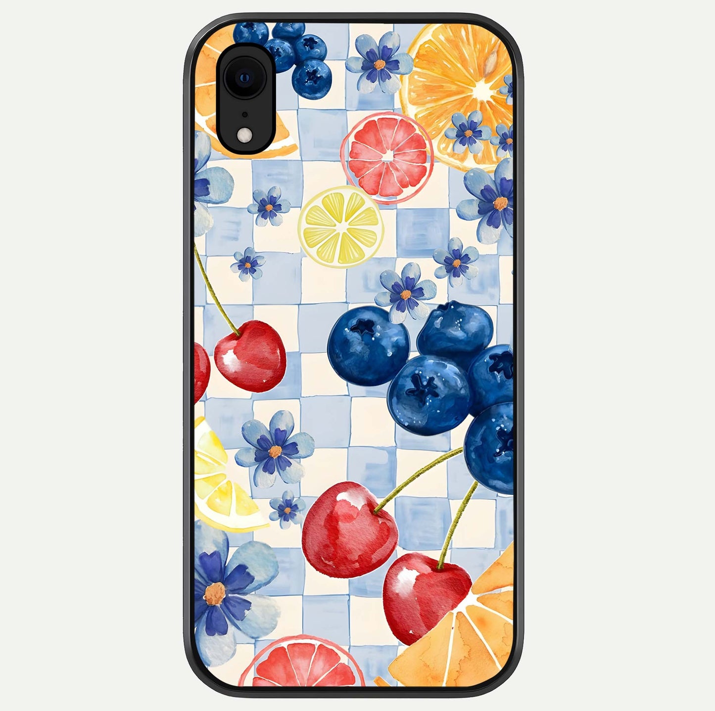 Citrus Bloom Joy Glass Case For iPhone Xr by Custom World
