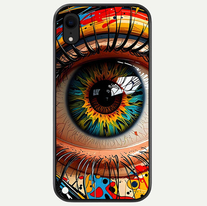 Colorful Eye Glass Case For iPhone Xr by Custom World