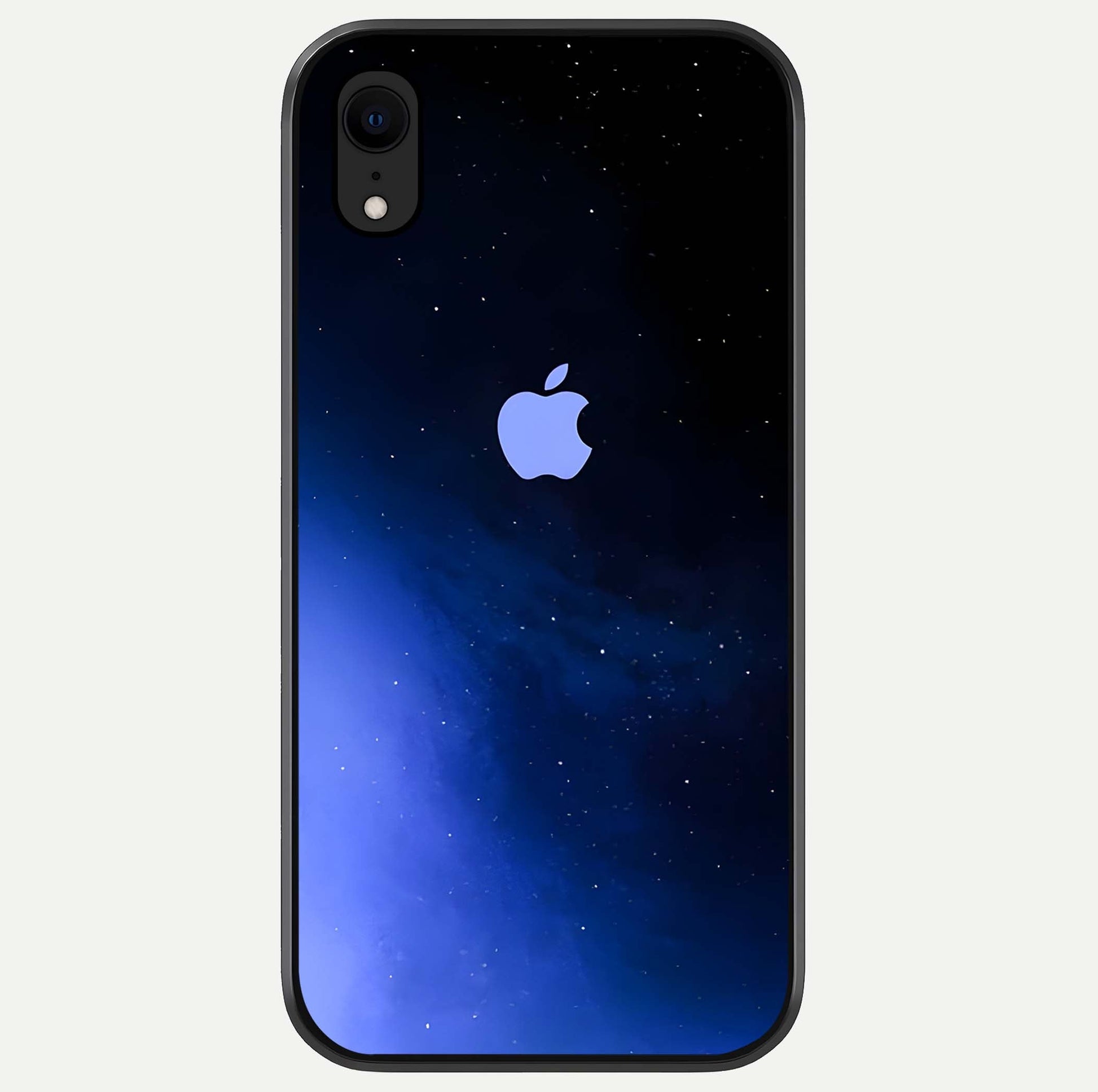 Cosmic Blue Apple Glass Case For iPhone Xr by Custom World