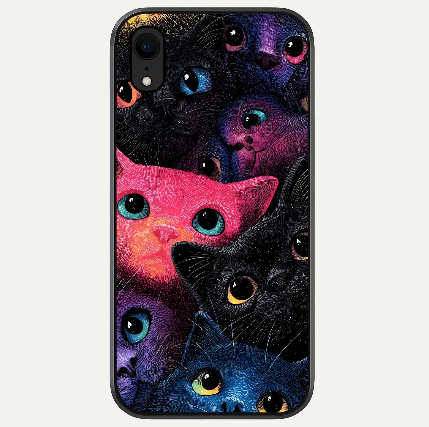 Cosmic Cats Dreams Glass Case For iPhone Xr by Custom World