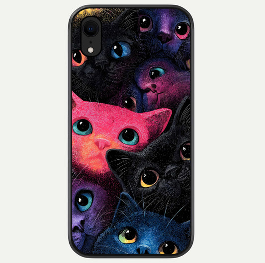 Cosmic Cats Dreams Glass Case For iPhone Xr by Custom World