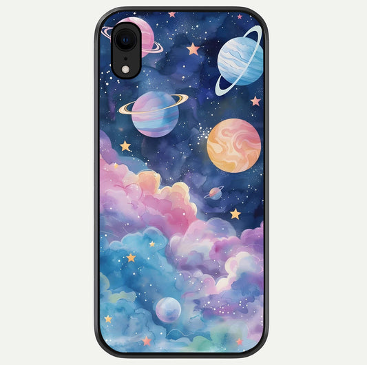 Cosmic Planet Dreams Glass Case For iPhone Xr by Custom World