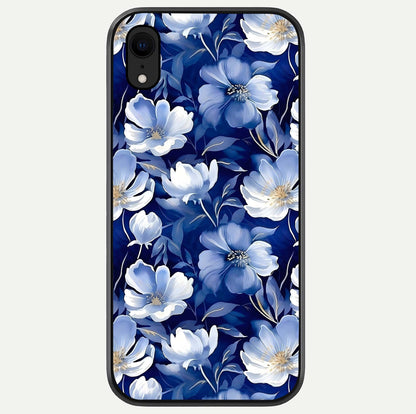 Cute Floral Patterns Glass Case For iPhone Xr by Custom World