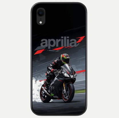 Dark Aprilla Glass Case For iPhone Xr by Custom World