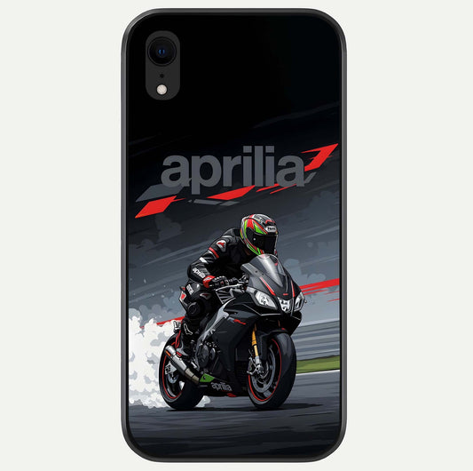 Dark Aprilla Glass Case For iPhone Xr by Custom World