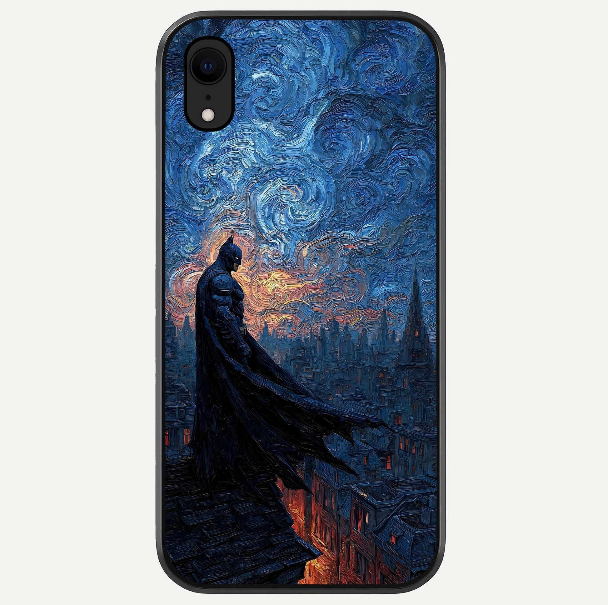 Dark Knight Dusk Glass Case For iPhone Xr by Custom World