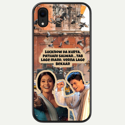 Desi Retro Vibes Glass Case For iPhone Xr by Custom World