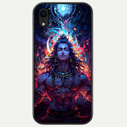 Divine Fire Shiv Glass Case For iPhone Xr by Custom World