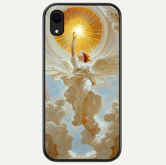 Divine Light Angel Glass Case For iPhone Xr by Custom World
