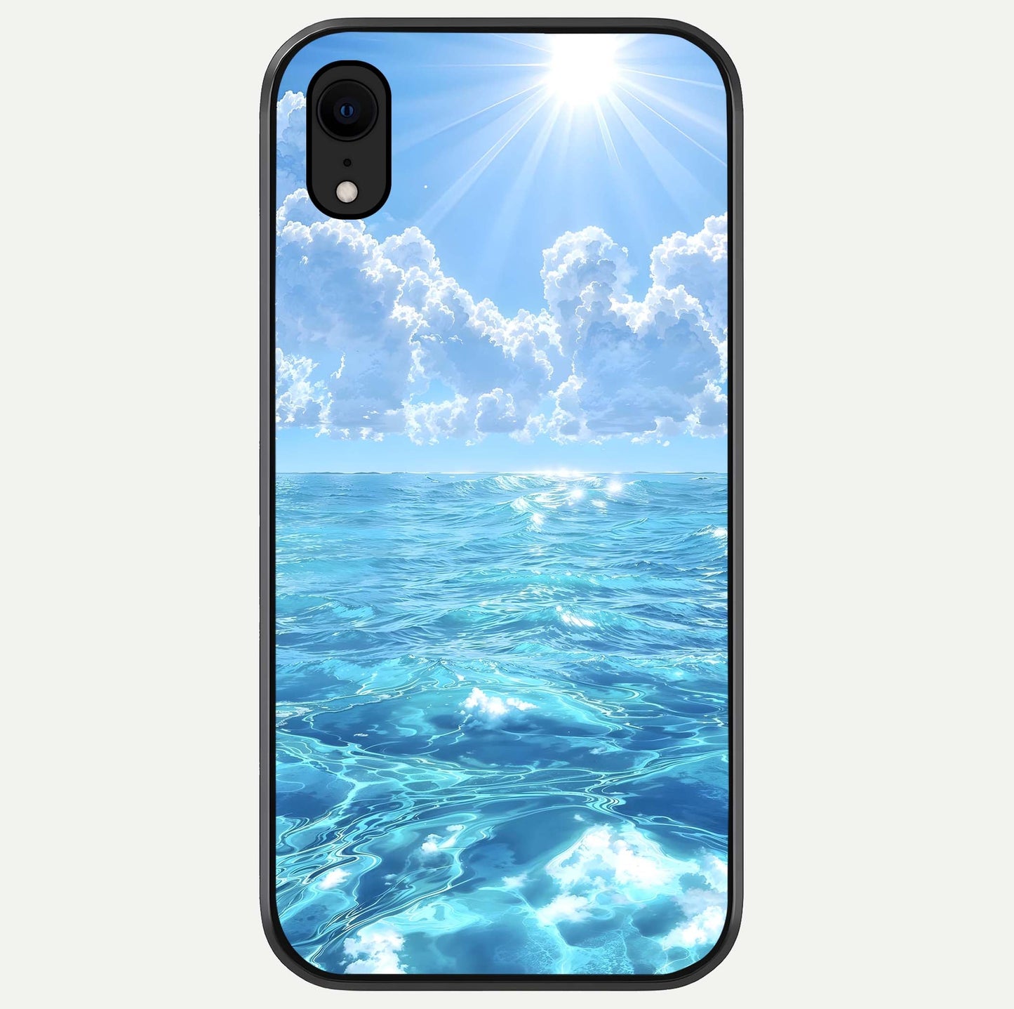 Endless Ocean Horizon Glass Case For iPhone Xr by Custom World