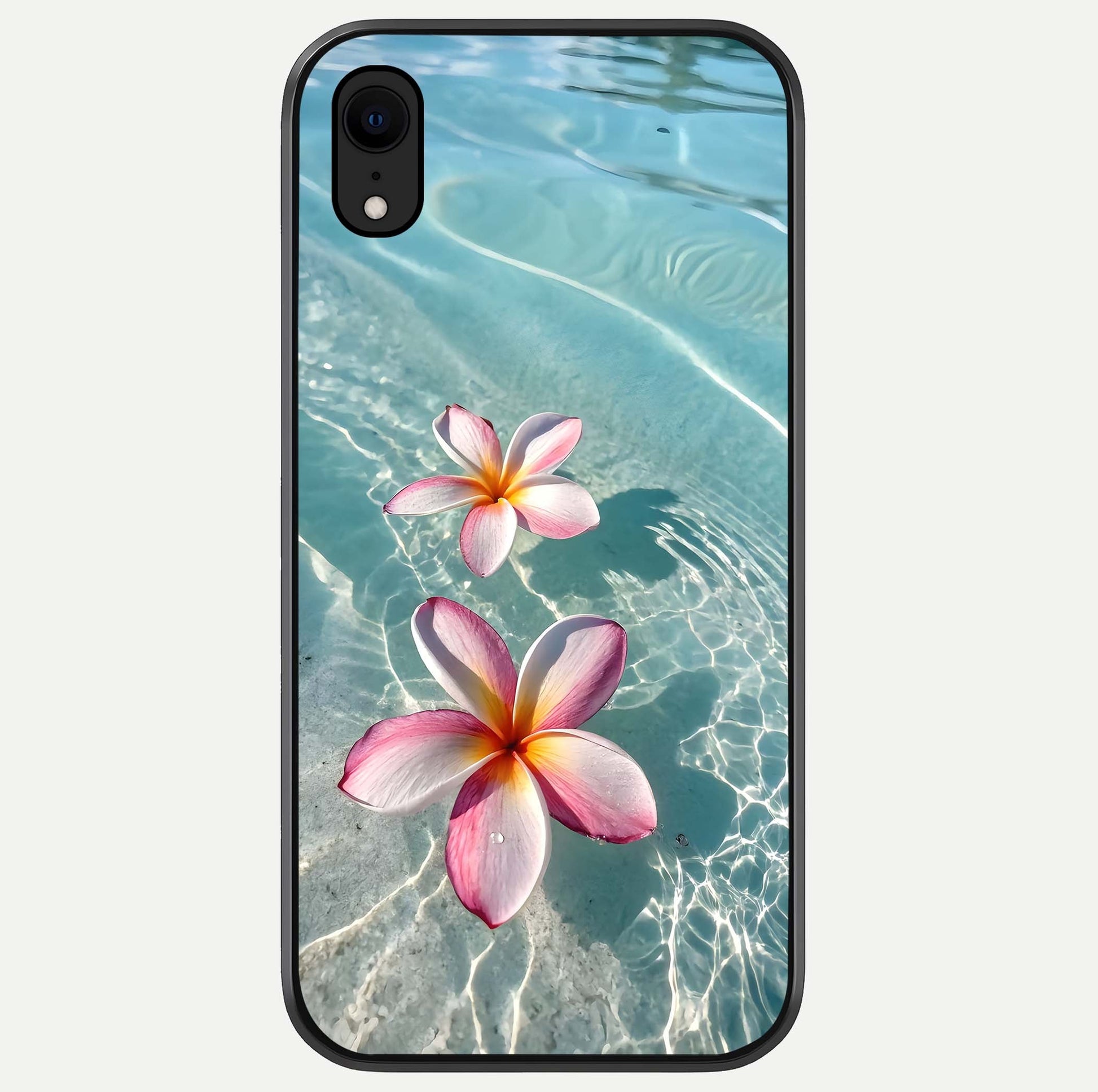 Floating Bloom Bliss Glass Case For iPhone Xr by Custom World