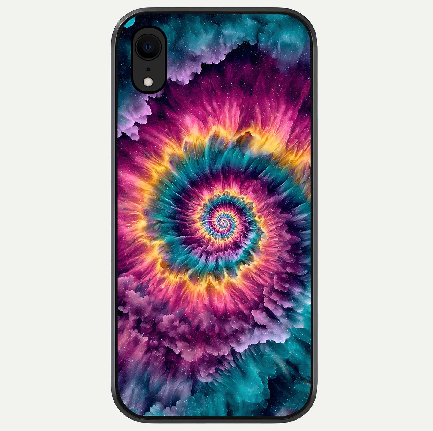 Galactic Spiral Burst Glass Case For iPhone Xr by Custom World