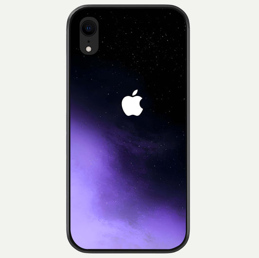 Galaxy Apple Aura Glass Case For iPhone Xr by Custom World