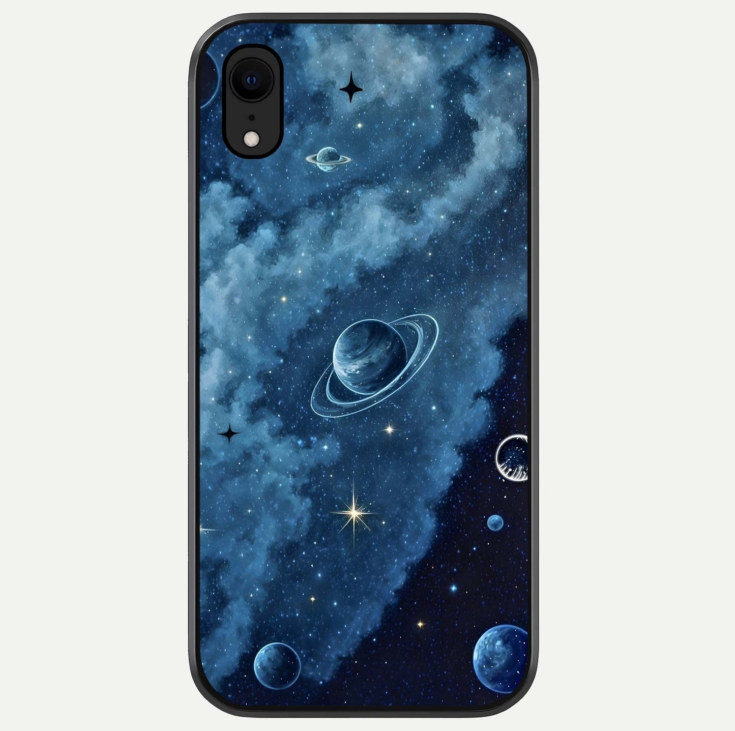 Galaxy Dream Space Glass Case For iPhone Xr by Custom World