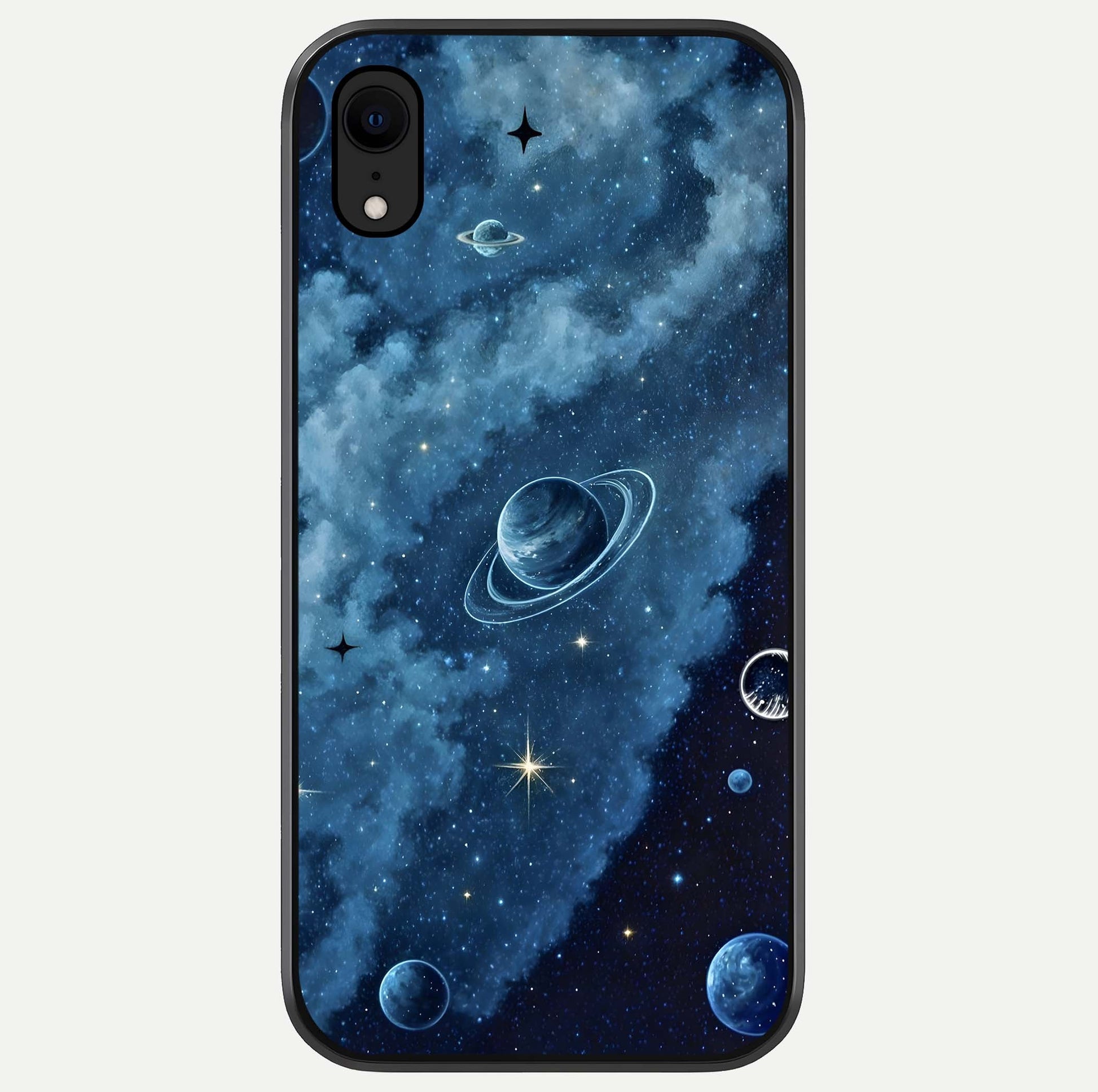 Galaxy Dream Space Glass Case For iPhone Xr by Custom World