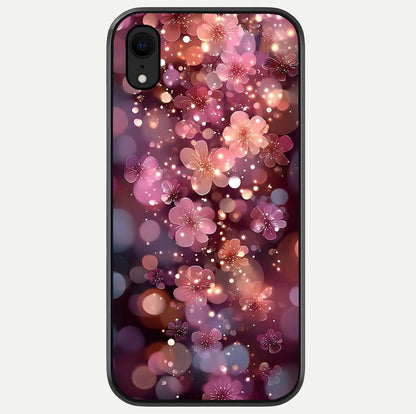 Glowing Petal Bliss Glass Case For iPhone Xr by Custom World