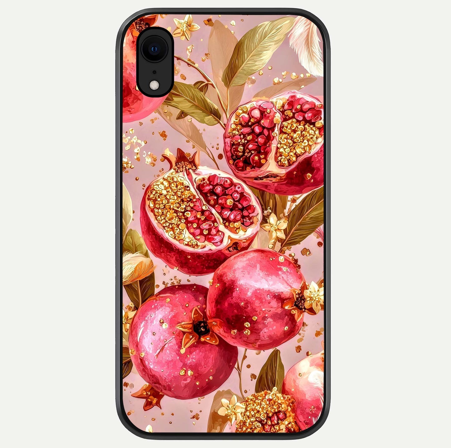 Golden Bloom Glow Glass Case For iPhone Xr by Custom World