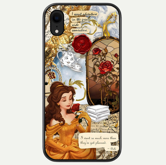 Golden Dream Belle Glass Case For iPhone Xr by Custom World