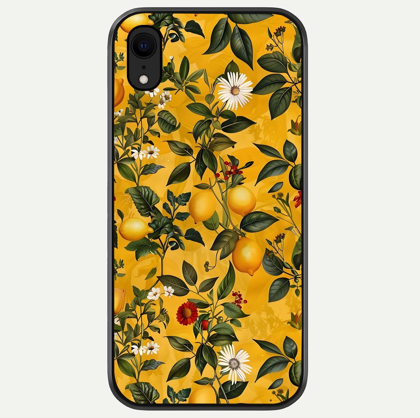 Golden Lemon Field Glass Case For iPhone Xr by Custom World