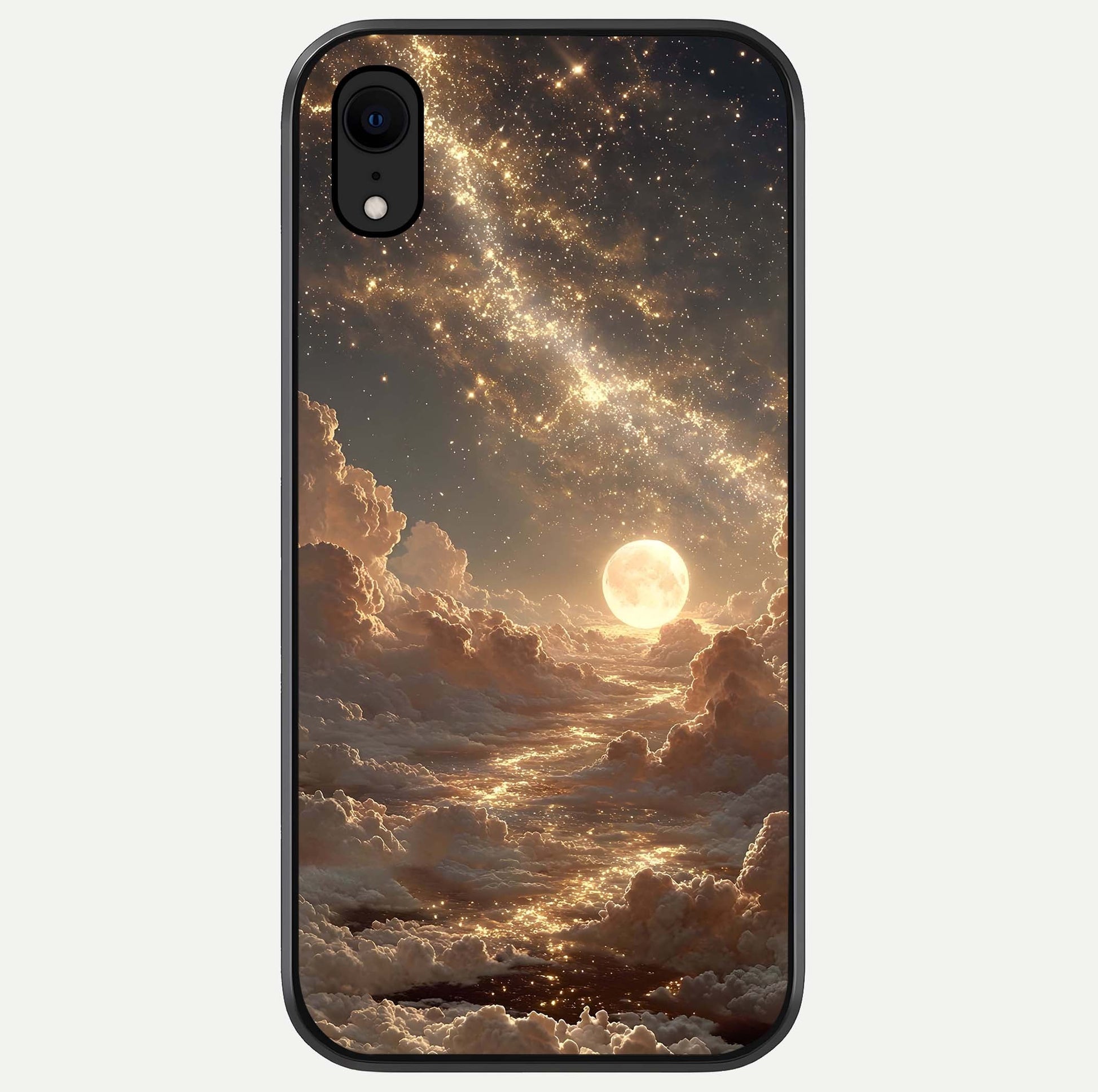 Golden Sky Dream Glass Case For iPhone Xr by Custom World