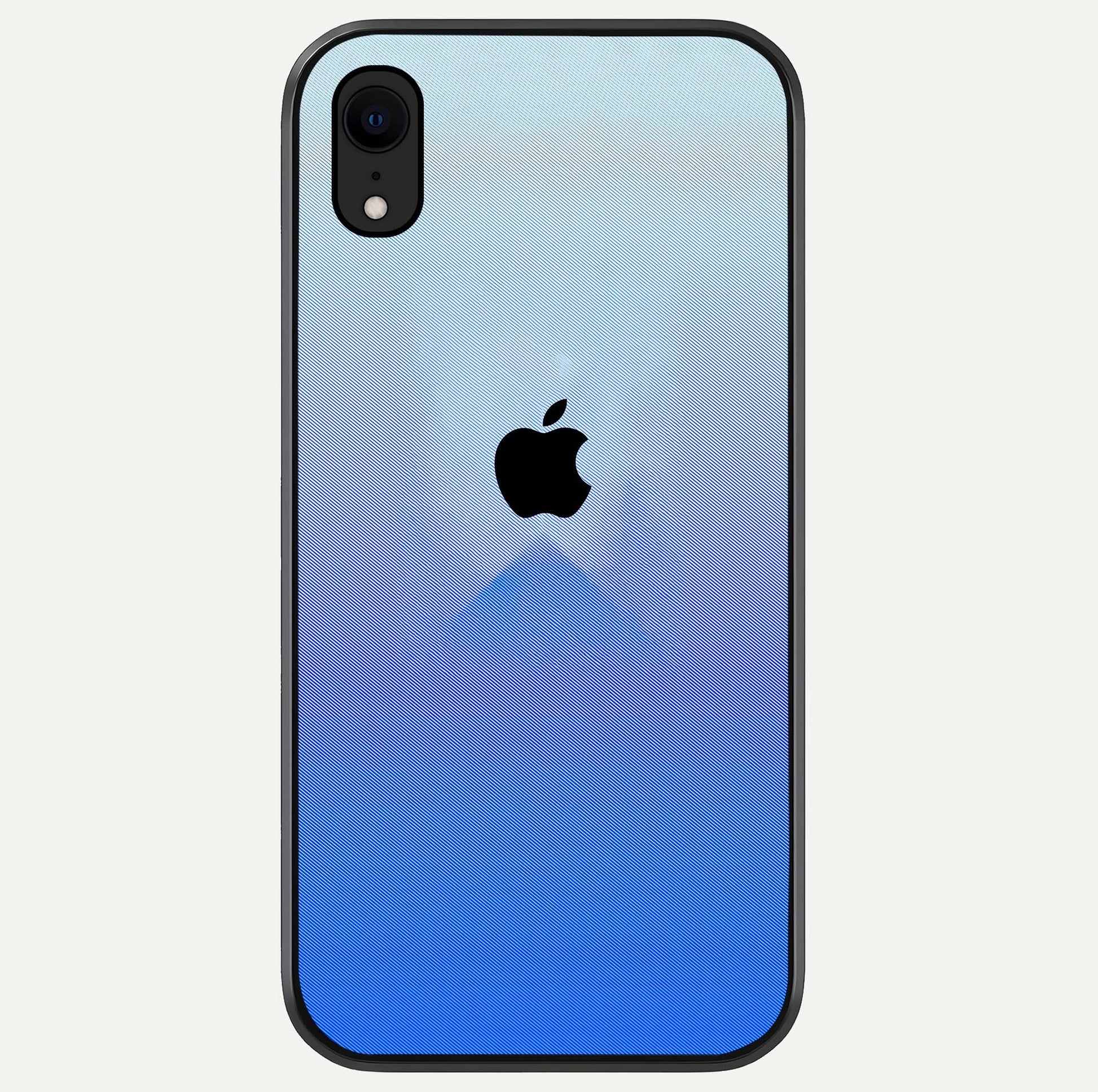 Gradient Apple Vibe Glass Case For iPhone Xr by Custom World