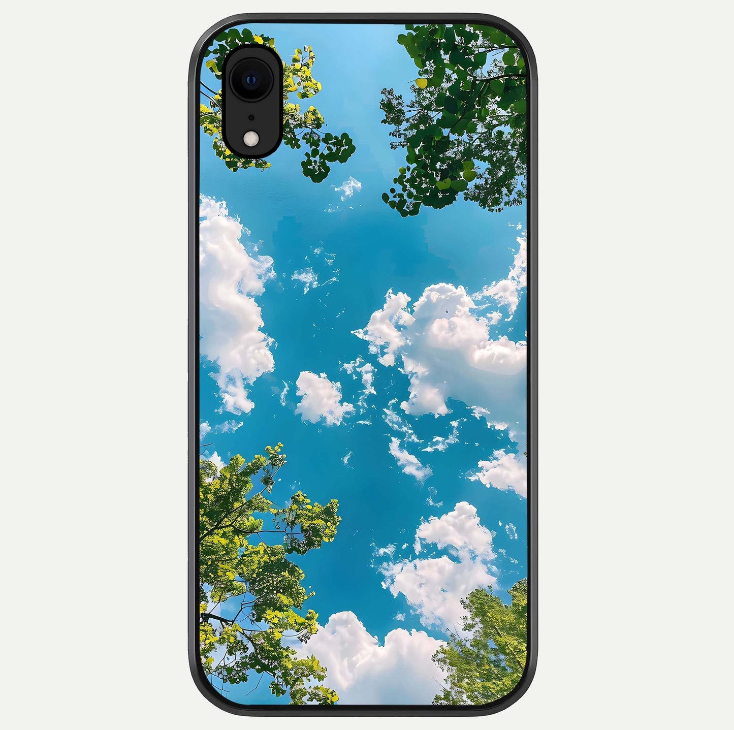 Greenery Sky Glass Case For iPhone Xr by Custom World