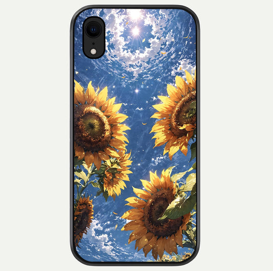 Heavenly Sunflower Rise Glass Case For iPhone Xr by Custom World
