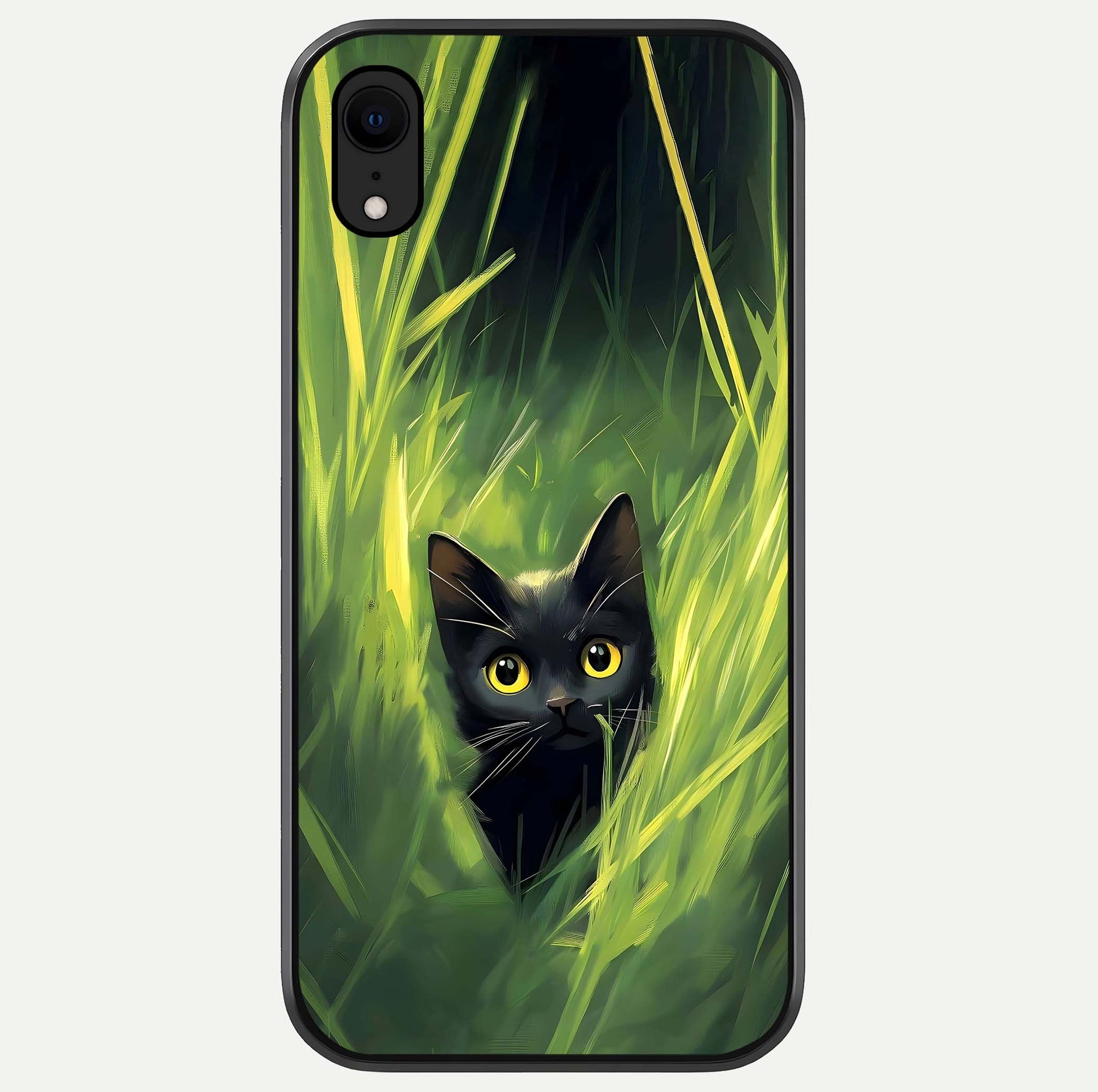 Hidden Cat Whisper Glass Case For iPhone Xr by Custom World