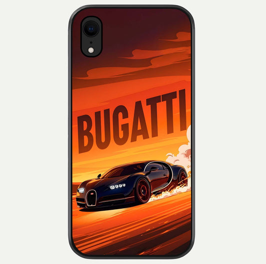 Inferno Bugatti Storm Glass Case For iPhone Xr by Custom World