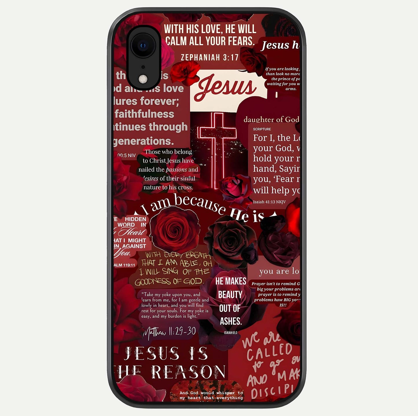 Jesus Love Heals Glass Case For iPhone Xr by Custom World