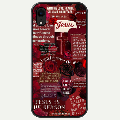 Jesus Love Heals Glass Case For iPhone Xr by Custom World