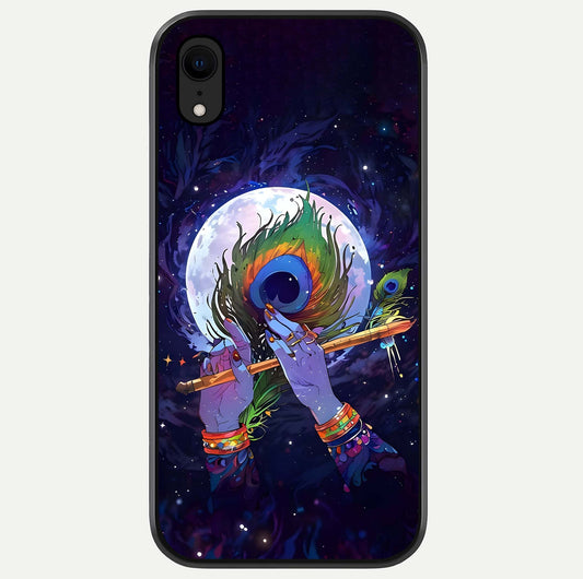 Krishna Hands Art Glass Case For iPhone Xr by Custom World
