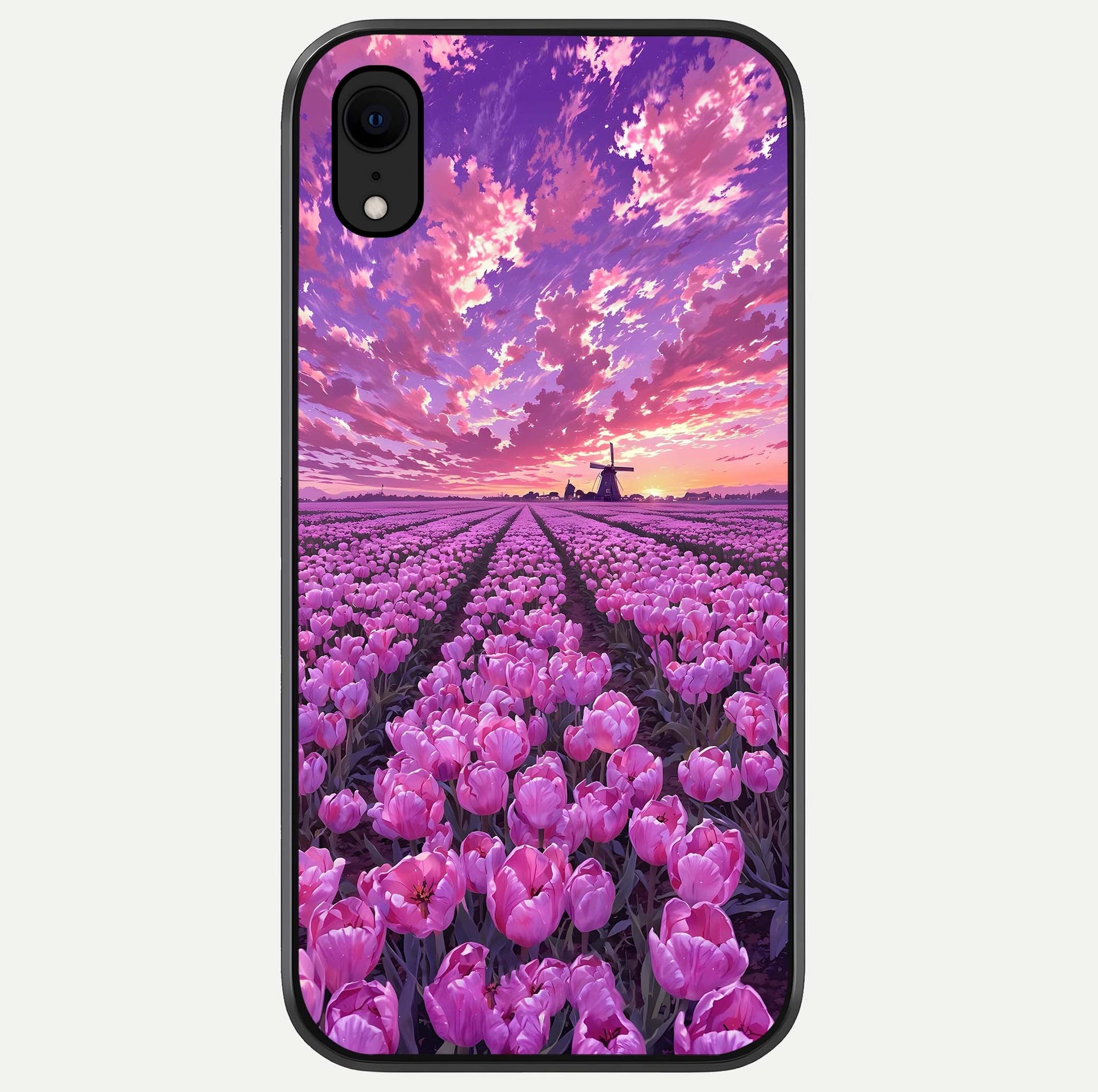 Lavender Dream Skies Glass Case For iPhone Xr by Custom World
