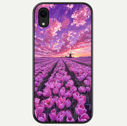 Lavender Dream Skies Glass Case For iPhone Xr by Custom World