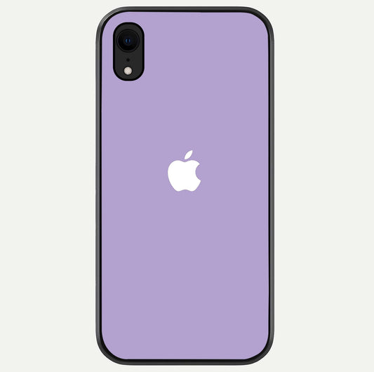 Lavender Soft Minimal Glass Case For iPhone Xr by Custom World
