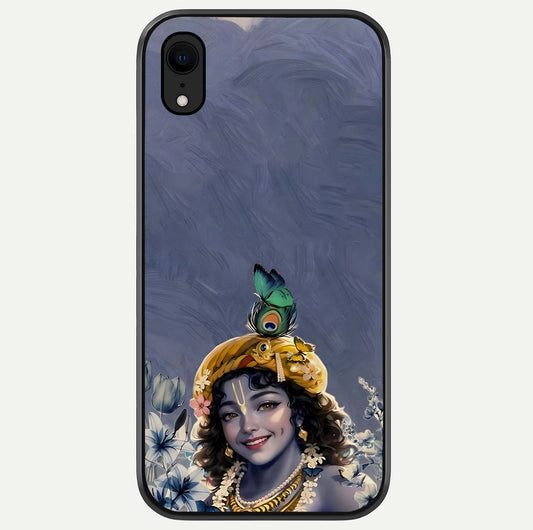 Lord Krishna Glass Case For iPhone Xr by Custom World