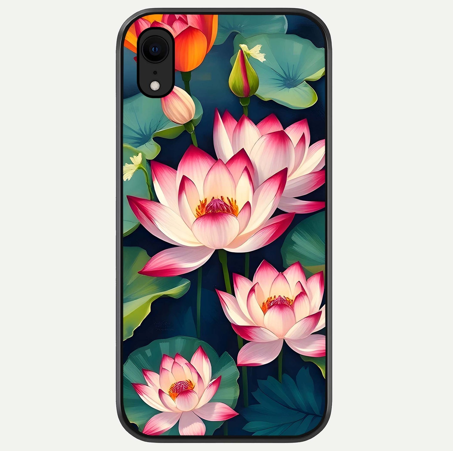 Lotus Dream Serenity Glass Case For iPhone Xr by Custom World
